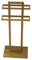 REPLOOD Porta Asciugamani da Terra In Legno Bamboo Con 2 Barre Per Bagno 37x25x85cm