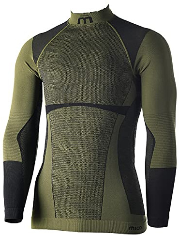 MICO Technische Unterwäsche Langarm Man - Warm Control SKINTECH - in 01851, Forest Green, XL