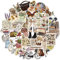 NAVK Vintage Sticker Aesthetic Set, 50Pcs Scrapbook Zubehör Aufkleber, Deko Aesthetic für Auto Laptop Skateboard Fahrrad Moped Motorrad, Geeignet für Erwachsene Kinder