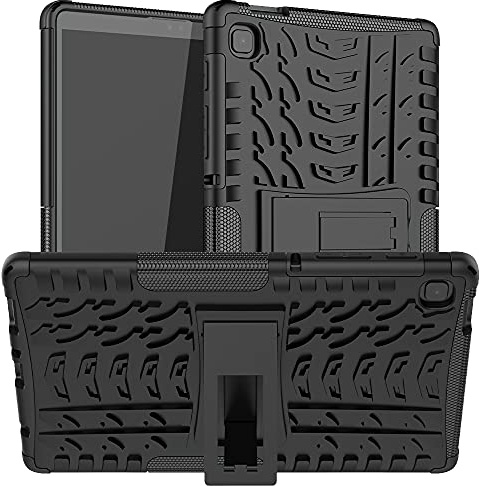 Kemocy Etui pour Samsung Galaxy Tab A7 Lite 8.7 (2021), PC + TPU avec Support Coque de Protection pour Tablette Samsung Galaxy Tab A7 Lite 8.7 Pouces SM-T220 T225 T227,*Noir
