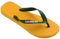 Havaianas - Brasil Logo, ikonische, bequeme und langlebige Badelatschen mit Brasilien- Flagge und rutschfester Sohle mit farbigen Streifen, Unisex-Erwachsene