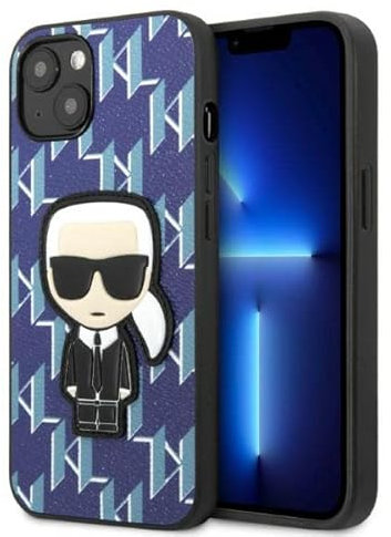 Karl Lagerfeld KLHCP13SPMNIKBL Hülle für iPhone 13 Mini 5,4 hardcase blau Monog