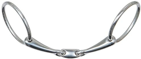 Harry's Horse Wassertrense Comfort Doppelt gebrochen 14mm - 11,5 cm - Silber