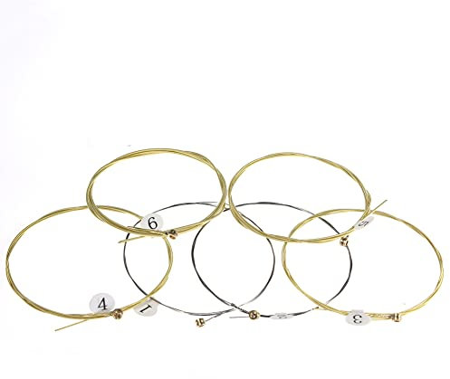 Saiten Für Akustikgitarren, 6 Stück Saiten Für Akustikgitarre, Saiten Für Klassische Gitarre Aus Nylon Und Silber, Für Klassische Akustische Folk-Gitarren