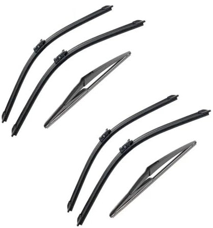 Auto SCHEIBENWISCHER Für Citroen C4 MK2 Für Hatchback 2010 2011 2012 2013 2014 2015 2016 2017 2018 Auto Windschutzscheibe Windschutz Vorne Hinten Wischer Klinge Gummi Zubehör(6 PCS)