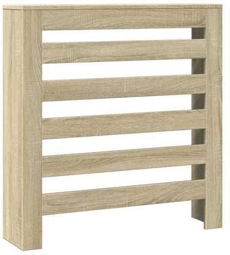 vidaXL Cubierta de radiador madera ingeniería roble Sonoma 78x20x82 cm, tapa de radiador, cubierta alta del radiador, tapa de la válvula del radiador