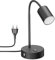 ledscom.de Tischleuchte WAIKA, schwarz, USB-A, USB-C, inkl. GU10 LED Lampe (3-Stufen-Dimmer, weiß, 6,1W, 609lm)