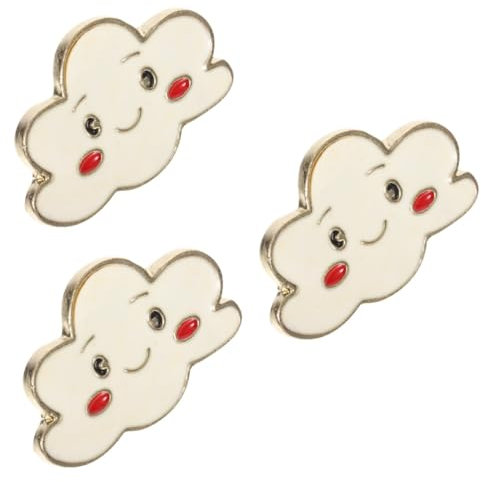 GALPADA 3 Pièces Mode Nuages Broche Broche En Métal Bijoux Épinglettes Vêtements Corsage Robe Accessoires Dessin Animé Broche