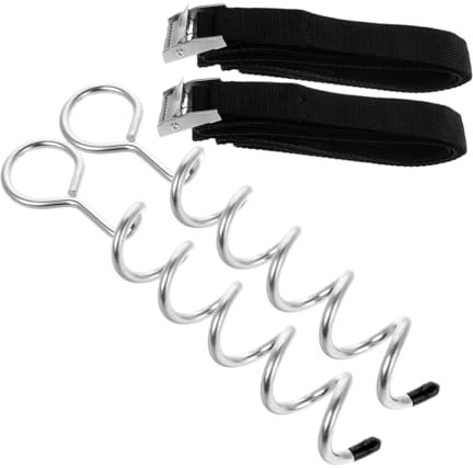 2 Set Tendalino Esterno Kit Di Ancoraggio Per Trampolino Parti Della Tenda Da Sole Per Camper Ancoraggi Del Trampolino Kit Di Ancoraggio Per Tendalino Camper Acciaio Silver Gatuida