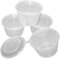 500 Pots à Sauce en Plastique PP 100 ml avec Couvercle à Charnière – Récipients Étanches pour Sauces, Ketchup, Mayonnaise, Condiments, Idéals pour Aliments Chauds et Froids à Emporter