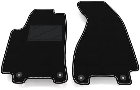Auto-Fußmatten Kit nur vorne 2 Stück kompatibel mit Audi 80 B4 Cabrio 1991-1994 | Set 2 Teppiche vorne nach Maß in Teppich