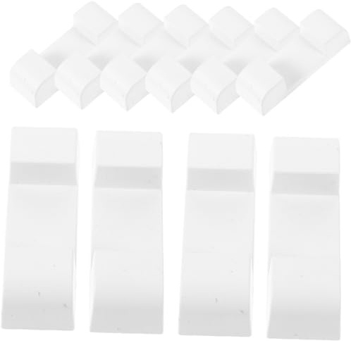 WRITWAA 10 Stück Weiße Kunststoff Displaybox Sockel für Schmuckständer | Leicht, Vielseitig, für Thekenpräsentationen und Gewerbliche Nutzung, Präsentationsrahmen für Ringe und Armbänder