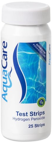 AquaCare CHLORINE FREE Multifunctional Water Treatment, Bromine Alternative for Hot Tubs, Ice Baths and Pools, with Test Strips, Kinder on Skin