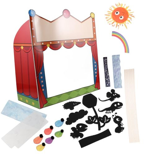 Toddmomy Shadow Puppet Set Für Junge Mädchen Handpuppen Set Mit Fingerpuppen Für Kreative DIY-bastelaktionen Fördert Fantasie Und Geschicklichkeit Spielzeug Für Pädagogische Zwecke