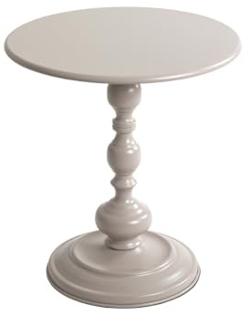 HAKU Beistelltisch rund Kaschmirgrau Metall runder Sofatisch klein - Maße: H 46 x Ø 42 cm Style: Modern