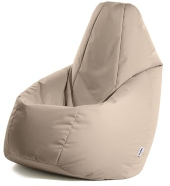 Avalon - Pouf Poltrona Sacco da Esterno Grande L Samba, Pouffe per Sedersi Ergonomico, Tessuto Antistrappo e Impermeabile, Ottimo per Giardino e Arredo Piscina, Made in Italy(80x80x125cm-Corda)