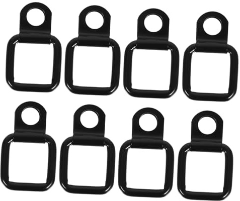 MUELODSIC 8pcs Car Roof Pull Ring Hooks Quick Release Screw Kit for Door Vehicles Replacement Trunk Bed Hooks with Secure Buckle Design for Efficient Installation and Compatibility