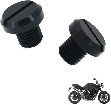 generisch 2PCS motorrad spiegel stopfen kompatibel mit Triumph Speed Triple 1050,Motorcycle rearview mirror blind plug tuning zubehör