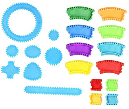 Baoblaze Spiral-Zeichenset, Schablone, Künstlerbedarf, klassisches Zeichenwerkzeug, Geschenk zur frühen Bildung für Jungen und Mädchen, Lineal