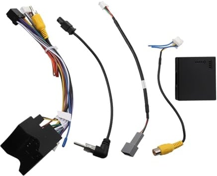 URPIZY Radio-Adapterkabel mit 16-poligem Anschluss und Canbus-Box, für Android-Navigationsgeräte, für Peugeot 3008/2008 / 408/307 / C3 / C4L / C4 Trim / C5 / DS6 (2005–2019), 12 V, Sc