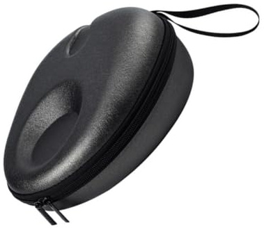 Parliky Zipper Headset Bag in Black EVA Material with Portable Storage Box Function for Wireless Headphones Compatible with PS5