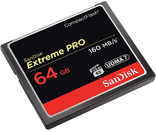 Sandisk 64GB Extreme Pro CF 64GB CompactFlash - Flash Memory (64GB, CompactFlash, 160MB/s, Black)