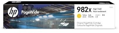 HP 982x (T0B29A) Original Tintenpatrone mit hoher Reichweite für PageWide Drucker, Gelb