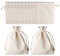 12 Pcs Pochon Tissu avec Cordon de Serrage, 12 * 17cm Sacs en Coton Réutilisables Pochette Tissu pour Bijoux, Maquillage, Pièces, Épices (Beige)