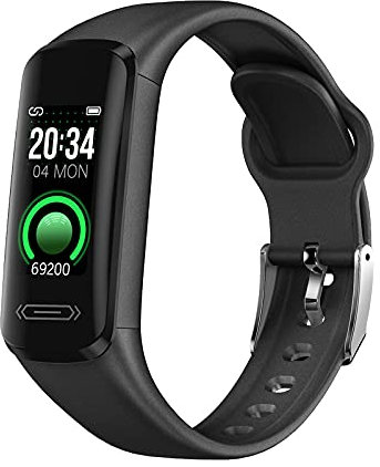 MicLee Fitness Armband Smartwatch mit Pulsmesser Fitness Tracker Farbbildschirm Fitness Uhr Wasserdicht IP68 Aktivitätstracker Schrittzähler Sportuhr Pulsuhren Damen Herren für iOS Android