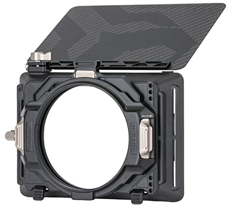 TILTA Mirage Matte Box 95 mm runder Filterrahmen, kompatibel mit 4 x 5,65 Zoll Filter, mit 67 mm/72 mm/77 mm/82 mm Adapterring für spiegellose DSLR Kameras MB-T16