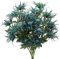 BREUAILY Künstliche Distelblumen, Dreigabeln, künstliche Distel, Blumenstrauß für Hochzeitsaufsätze, Heimbüro, Restaurant, Party, Tischdekoration, Blau, 67 cm, 6 Stück