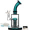 Glasbong mit Tornado-Perkolat, Green Bong Wasserbongs mit 14,5 mm Bong Bowl Glaspfeife zum Räuchern von Wasserpfeifen, Reinigungsbürste (Green Bong) (Grüner Bongs)