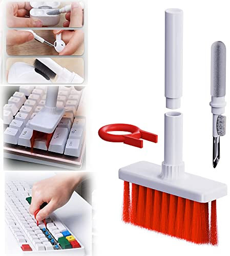 Keyboard Cleaner Brush,BLOOOK 5 in 1 Keyboard Cleaning Brush Kit,Multifunctional Keyboard Earphone Cleaner with KeyCaps Puller,for Gaming Mechanical Keyboard Airpods 2/pro