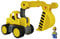 BIG-Power-Worker Bagger + Figur - Spielzeug Auto ideal für Unterwegs, Reifen aus Softmaterial, beweglicher Ladearm mit Schaufelfunktion, inklusive Figur, für Kinder ab 2 Jahren