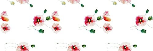 d-c-fix Wachstuchtischdecke PVC-free Poppyfield - abwaschbar wasserdicht - In- & Outdoor - Wachstuch Plastik-Tischdecke Wachstischdecke Tischtuch - 110 cm x 140 cm eckig