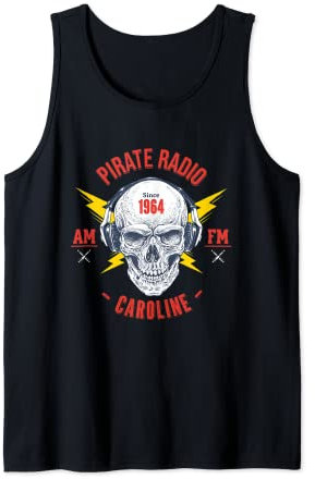 Radio Caroline Retro Vintage Pirate Radio Tank Top