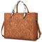NUBILY Laptop Bags for Women 15.6 Inch Large Tote Bag Ladies Leather Laptop Handbag Designer Work Computer School Bags Business Brown
