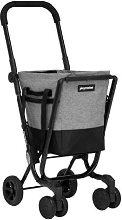 Playmarket Easy Go Einkaufstrolley, faltbar, mit Abnehmbarer Tasche (Textured) ,40 L