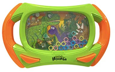 BLUECHOLON Consola de Agua. Juegos de Agua de Anillas para niñas y niños. Juego de Habilidad de Viaje. Aguaplay. Water Geme. Aqua Play. (Consola Verde-Naranja)