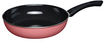 Riess, 0057-114, Emaillepfanne Ø 28cm, Classic, PINK, Rosa, Volumen (empf.): 2,5 Liter, Herstellung in Österreich, LBH: 47,3x29,2x8,8cm, 2,003kg, Emailliert, E-Herd kompatibel, Gaskocher kompatibel