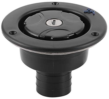 Filtre de Remplissage D'eau Douce Verrouillable avec Entrée D'eau par gravité, Bouchon de Remplissage D'eau étanche Verrouillable avec 2 Clés pour Camping-car Caravane