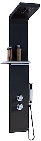 KINEDO Colonne de douche Aquamoon avec mitigeur thermostatique noir