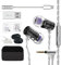 AZLA AZEL Edition G Gen 2 Wired Gaming in-Ear Earbud Headphones with Mic, 3.5mm Jack, USB-C to 3.5mm Adapter, USB-A to USB-C Converter, Black (Black)