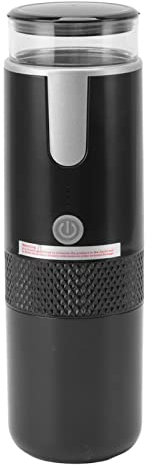 Bewinner Mini Machine à Expresso Portable, Cafetière de Voyage, Cafetière électrique Rechargeable Compatible avec Les Capsules K Cup café Moulu pour Le Camping, la Randonnée, Le Bureau