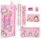 OFFCUP Einhorn Schreibwaren Set, 7pcs Einhorn Schreibwaren Geschenkset für Mädchen, Einhorn Geschenke für Mädchen Federmäppchen, Bleistift, Lineal, Notizbuch, Anspitzer, Radiergummi