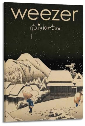 Weezer PinkertonKreatives Poster auf Leinwand, Wanddekoration, Kunstdruck, Dekoration, Büro, Zuhause, Schlafzimmer, Poster, Geschenk, 60 x 90 cm, Rahmenstil