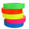 AISEY Nastro Adesivo Catarifrangente in Tessuto Gaffer, Colori Fluorescenti, Nastro Adesivo per Raggi UV, Si Illumina al Buio, per Feste UV, 1,5 cm x 5 m, Confezione da 5