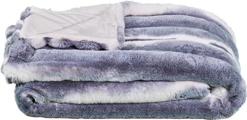 Star Home Webpelz Kuscheldecke Chinchilla Silber