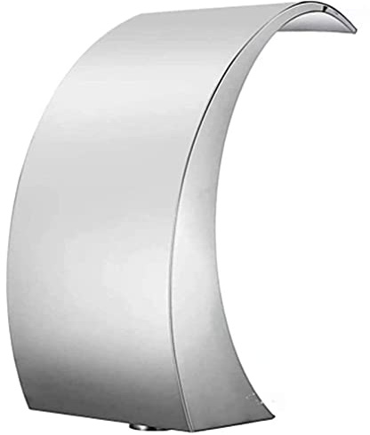 Stainless Steel Fountain, Garden Outdoor Bath Waterfalls Pool Fountain, Fun Water Sprinkler Wall Mounted Swimming Pool Decorativewater Spray Stainless Steel Durable
