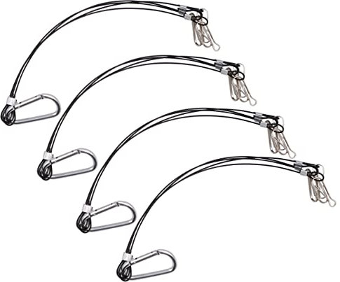 BESPORTBLE 4pcs Plant Grow Light Hanger Plant Grow Light Hanging Kit LED Grow Light Hanger Basket Plant Hanger Stainless Steel LED Light Decor Lanyard Hook Plant Grow Light Hanging Wire Heavy
